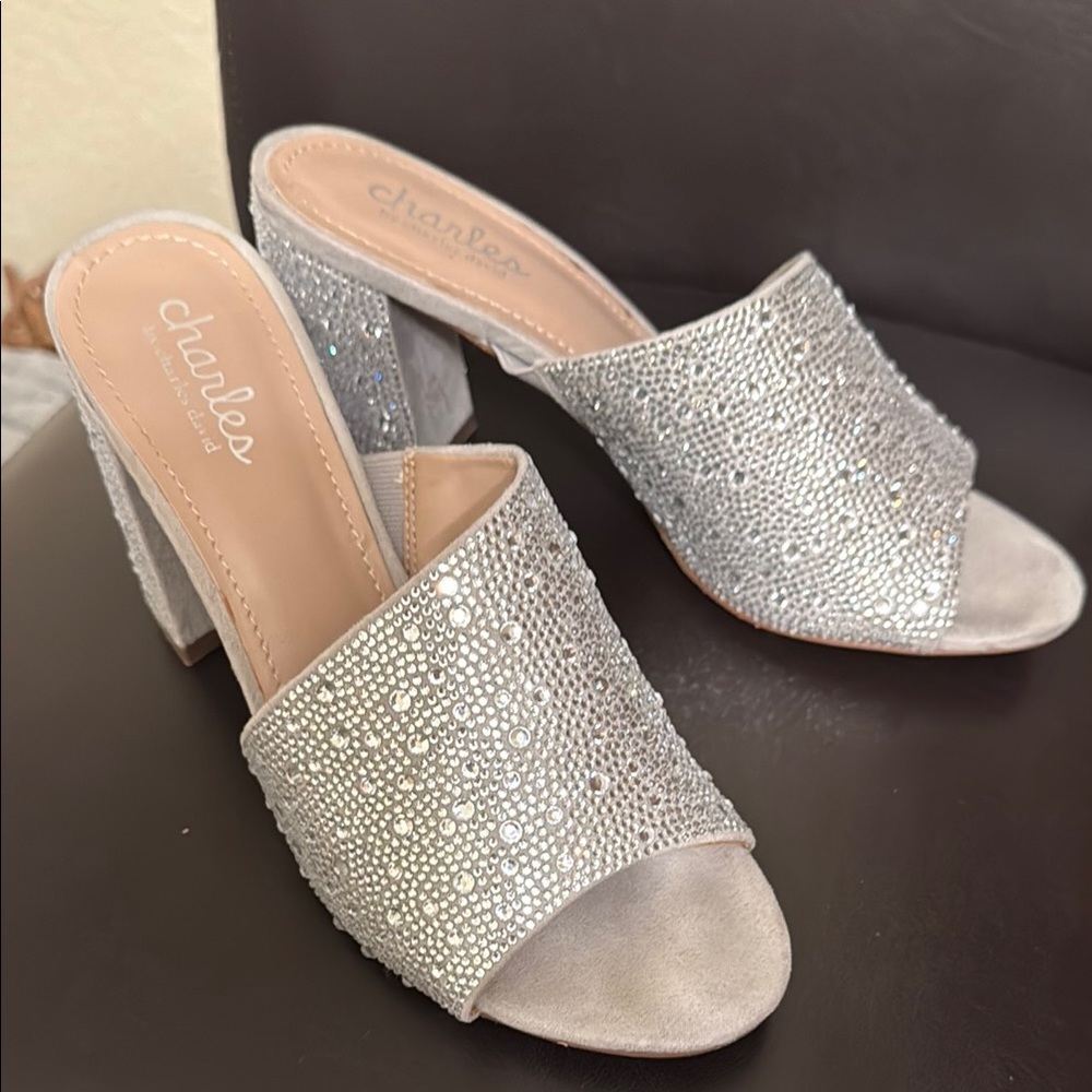 Charlies Silver Embellished Women's Shoes